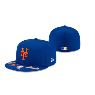Mets Royal Visor Hit 59Fifty Fitted Hat