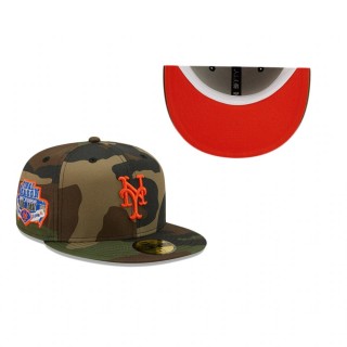 New York Mets Camo Woodland Undervisor Shea Stadium Final Season Patch 59FIFTY Hat