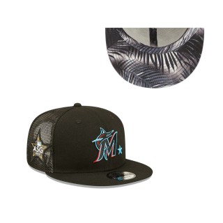 Men's Miami Marlins Black 2022 MLB All-Star Game Workout 9FIFTY Snapback Adjustable Hat