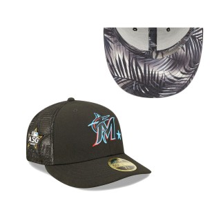 Men's Miami Marlins Black 2022 MLB All-Star Game Workout Low Profile 59FIFTY Fitted Hat