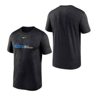 Miami Marlins Black 2023 Postseason Authentic Collection Dugout T-Shirt