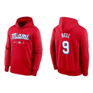 Miami Marlins Josh Bell Red City Connect Therma Hoodie