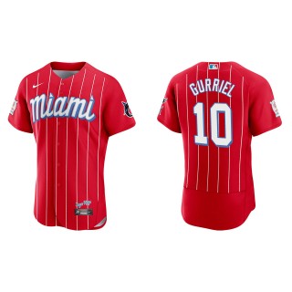 Miami Marlins Yuli Gurriel Red City Connect Authentic Jersey