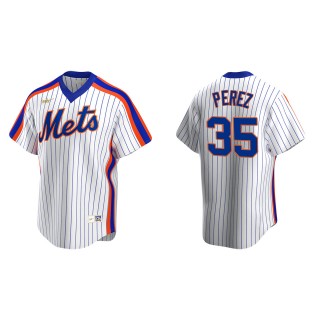 Men's New York Mets Michael Perez White Cooperstown Collection Home Jersey