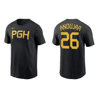 Miguel Andujar Pittsburgh Pirates Black City Connect Wordmark T-Shirt