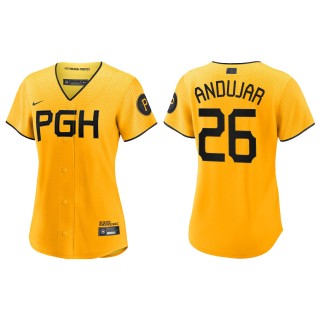 Miguel Andujar Women Pittsburgh Pirates Gold City Connect Replica Jersey