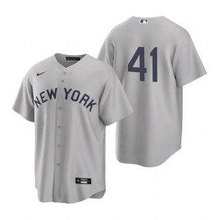 New York Yankees Miguel Andujar Nike Gray 2021 Field of Dreams Replica Jersey