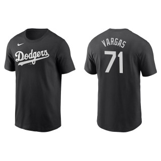 Men's Los Angeles Dodgers Miguel Vargas Black Name & Number T-Shirt