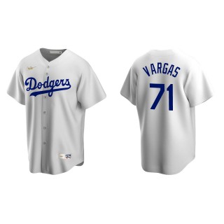 Men's Los Angeles Dodgers Miguel Vargas White Cooperstown Collection Home Jersey