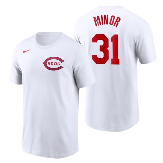 Men's Cincinnati Reds Mike Minor White 2022 Field of Dreams T-Shirt