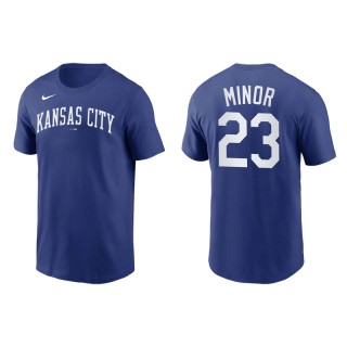 Mike Minor Kansas City Royals Royal Team Wordmark T-Shirt