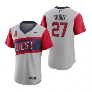 Angels Mike Trout Nike Gray 2021 Little League Classic Jersey