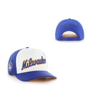 Milwaukee Brewers Cooperstown Collection Retro Contra Hitch Snapback Hat Royal White