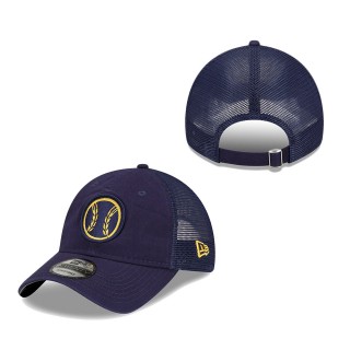 Milwaukee Brewers 2022 Batting Practice 9TWENTY Adjustable Hat Navy