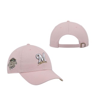 Milwaukee Brewers Pink 2002 MLB All Star Game Double Under Clean Up Adjustable Hat