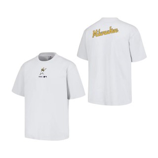 Milwaukee Brewers PLEASURES White Mascot T-Shirt