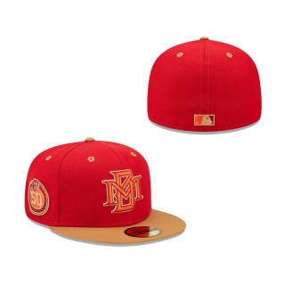 Milwaukee Brewers Red Rock 59FIFTY Fitted Hat