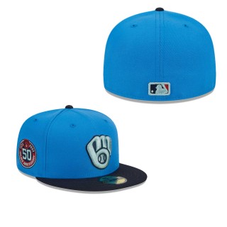 Milwaukee Brewers Royal 59FIFTY Fitted Hat