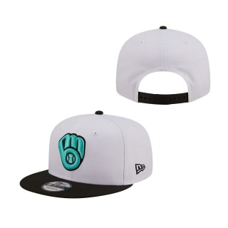 Milwaukee Brewers Spring Two-Tone 9FIFTY Snapback Hat White Black