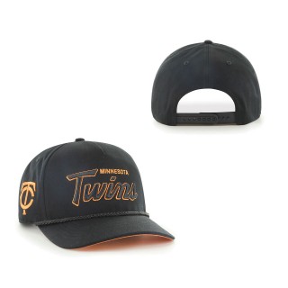 Minnesota Twins Mango Undervisor Hitch Snapback Hat Black