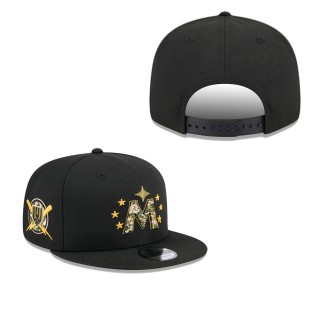 Minnesota Twins Black 2024 Armed Forces Day 9FIFTY Snapback Hat