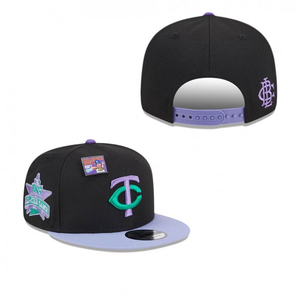 Minnesota Twins Black Purple Grape Big League Chew Flavor Pack 9FIFTY Snapback Hat