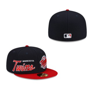 Minnesota Twins Double Logo Fitted