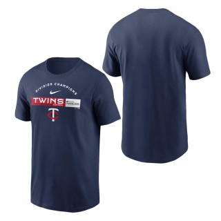 Minnesota Twins Navy 2023 AL Central Division Champions T-Shirt