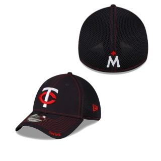 Men's Minnesota Twins Navy 2023 Neo 39THIRTY Flex Hat