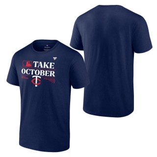 Minnesota Twins Navy 2023 Postseason Locker Room T-Shirt