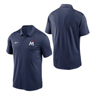 Men's Minnesota Twins Navy 2023 Agility Logo Franchise Performance Polo