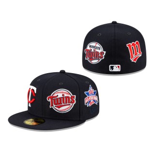 Minnesota Twins Patch Pride 59FIFTY Fitted Hat Navy