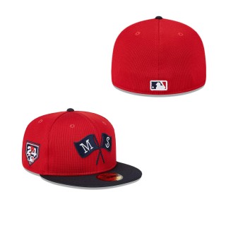 Minnesota Twins Red Navy 2024 Spring Training 59FIFTY Fitted Hat