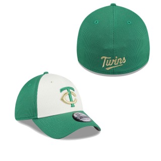 Minnesota Twins White Green 2024 St. Patrick's Day 39THIRTY Flex Fit Hat