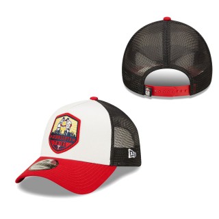 Minnesota Twins White Red Fresh A-Frame 9FORTY Trucker Snapback Hat