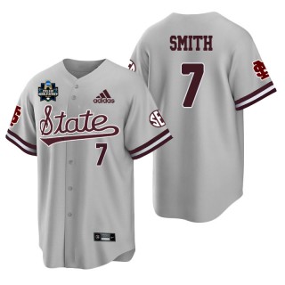 Mississippi State Brandon Smith Gray 2021 College World Series Champions College Baseball Jersey