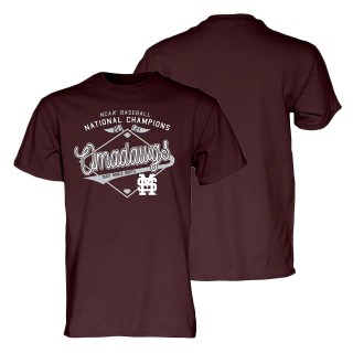 Mississippi State 2021 NCAA Men's Baseball College World Series Champions OmaDawgs T-Shirt Maroon
