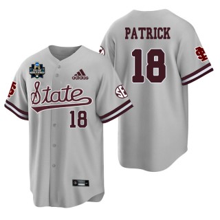 Mississippi State Chase Patrick Gray 2021 College World Series Champions College Baseball Jersey