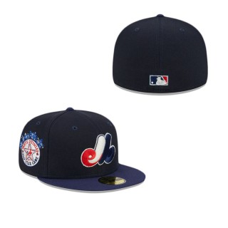 Montreal Expos Americana Fitted Hat