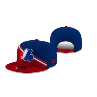 Montreal Expos Royal Red Color Cross 9FIFTY Snapback Hat