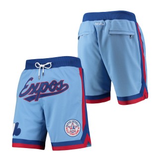 Montreal Expos Mitchell & Ness Light Blue Cooperstown Collection Just Don Shorts