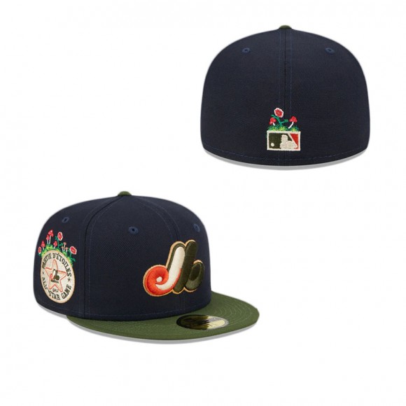 Montreal Expos Sprouted 59FIFTY Fitted Hat