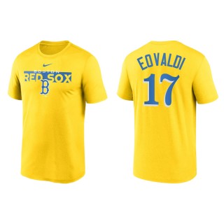 Nathan Eovaldi Boston Red Sox 2022 City Connect Legend T-Shirt Yellow