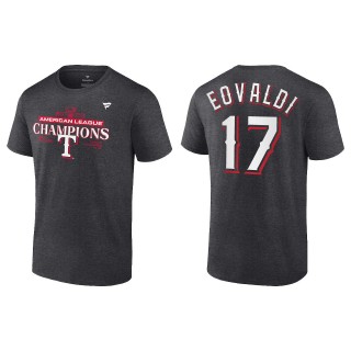 Nathan Eovaldi Texas Rangers Charcoal 2023 American League Champions T-Shirt