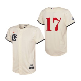 Nathan Eovaldi Youth Rangers Cream City Connect Replica Jersey