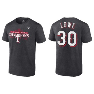 Nathaniel Lowe Texas Rangers Charcoal 2023 American League Champions T-Shirt