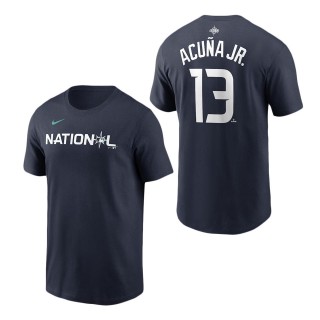 National League Ronald Acuna Jr. Navy 2023 MLB All-Star Game T-Shirt