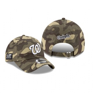 Washington Nationals Camo 2021 Armed Forces Day 9TWENTY Adjustable Hat