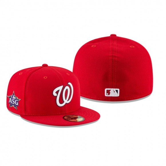 Nationals Red 2021 MLB All-Star Game Workout Sidepatch 59FIFTY Hat