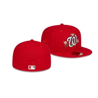 Nationals Bloom Red 59FIFTY Fitted Hat